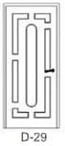 DZELZS DURVIS AR MDF PĀRKLĀJUMU D-29