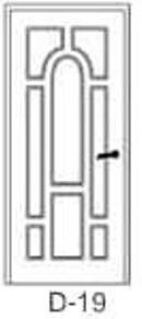 DZELZS DURVIS AR MDF PĀRKLĀJUMU D-18
