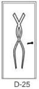 DZELZS DURVIS AR MDF PĀRKLĀJUMU D-25