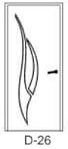 DZELZS DURVIS AR MDF PĀRKLĀJUMU D-26