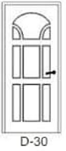 DZELZS DURVIS AR MDF PĀRKLĀJUMU D-30