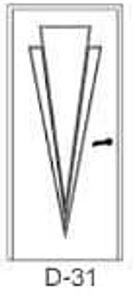 DZELZS DURVIS AR MDF PĀRKLĀJUMU D-31