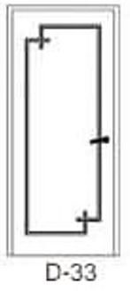 DZELZS DURVIS AR MDF PĀRKLĀJUMU D-33