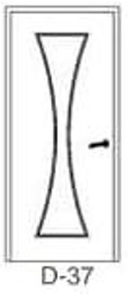 DZELZS DURVIS AR MDF PĀRKLĀJUMU D-37