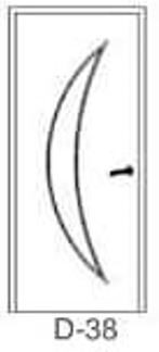 DZELZS DURVIS AR MDF PĀRKLĀJUMU D-38