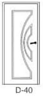 DZELZS DURVIS AR MDF PĀRKLĀJUMU D-40